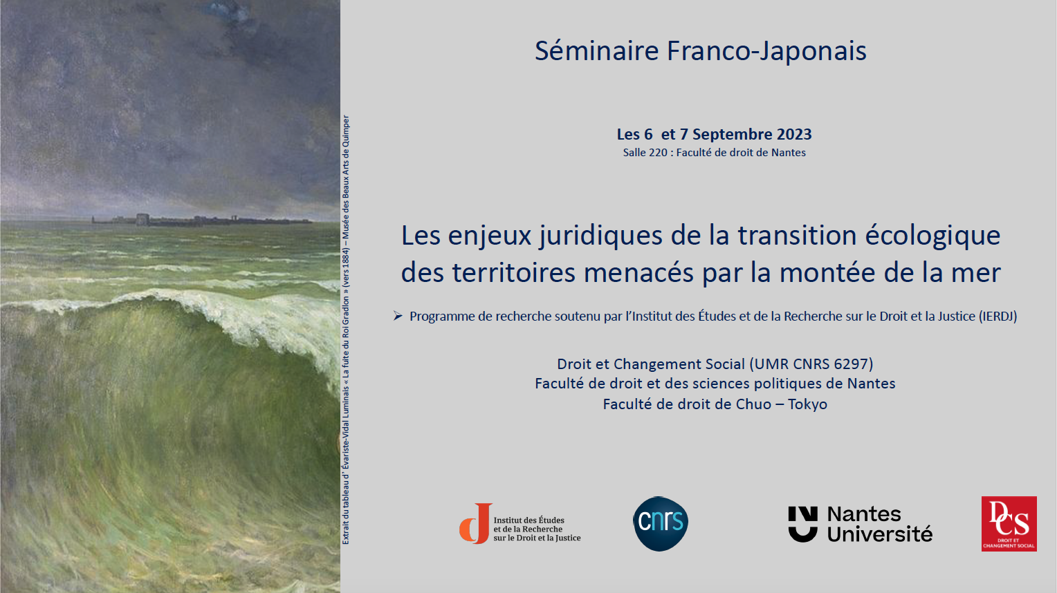 Seminaire Franco Japonais septembre 2023