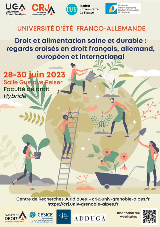 Colloque - Droit et alimentation saine et durable