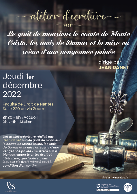 Affiche Monte Cristo Atelier