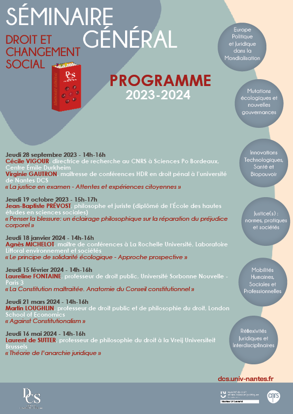 Séminaire général Droit et changement social 2023-2024